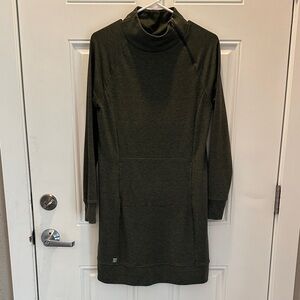 Title Nine Olive Green long sleeve Women's sweatshirt Dress size M